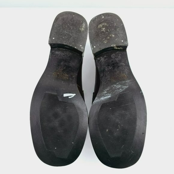 Nine West Franke2 90s Chunky Penny Loafers 6.5 M Chocolate Brown Leather Stacked - Picture 11 of 13